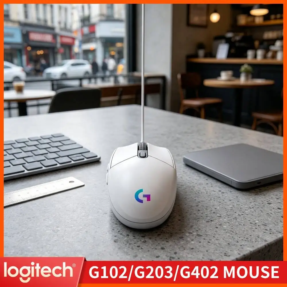 Logitech G102 Wired Prodigy Mouse,Optimized Ergonomic Curve,HERO Optical Sensor,RGB Lights For Gaming And Office Computer Work