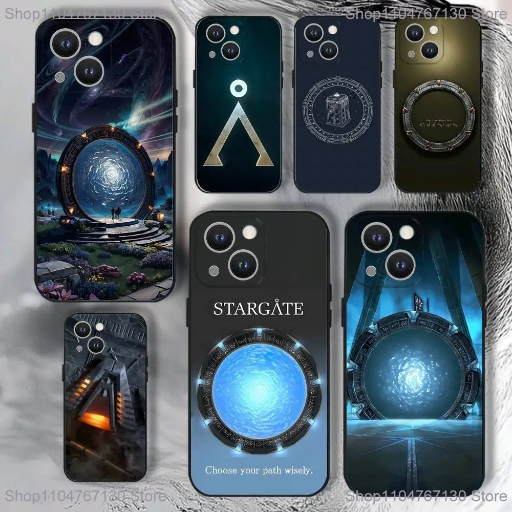 

Stargate Atlantis Phone Case For iPhone 16,15,14,13,12,11,Pro,XS,Max,XR,Plus,E,SE4,Mini Black Soft Cover