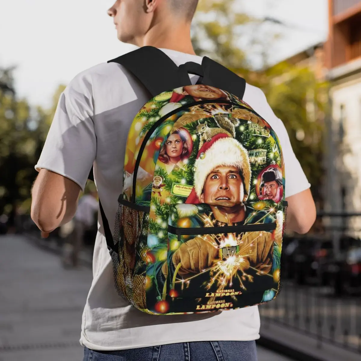 National Lampoon's Christmas Vacation Backpack Student BookBag Kids School Bag Laptop Shoulder Bags for Boys Girls