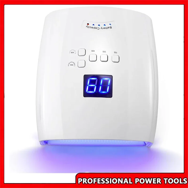 

Rechargeable 66W UV LED Nail Lamp for Manicure with LCD Screen 4 Timer Settings Nail Art Manicure Tools for Home And Salon Use