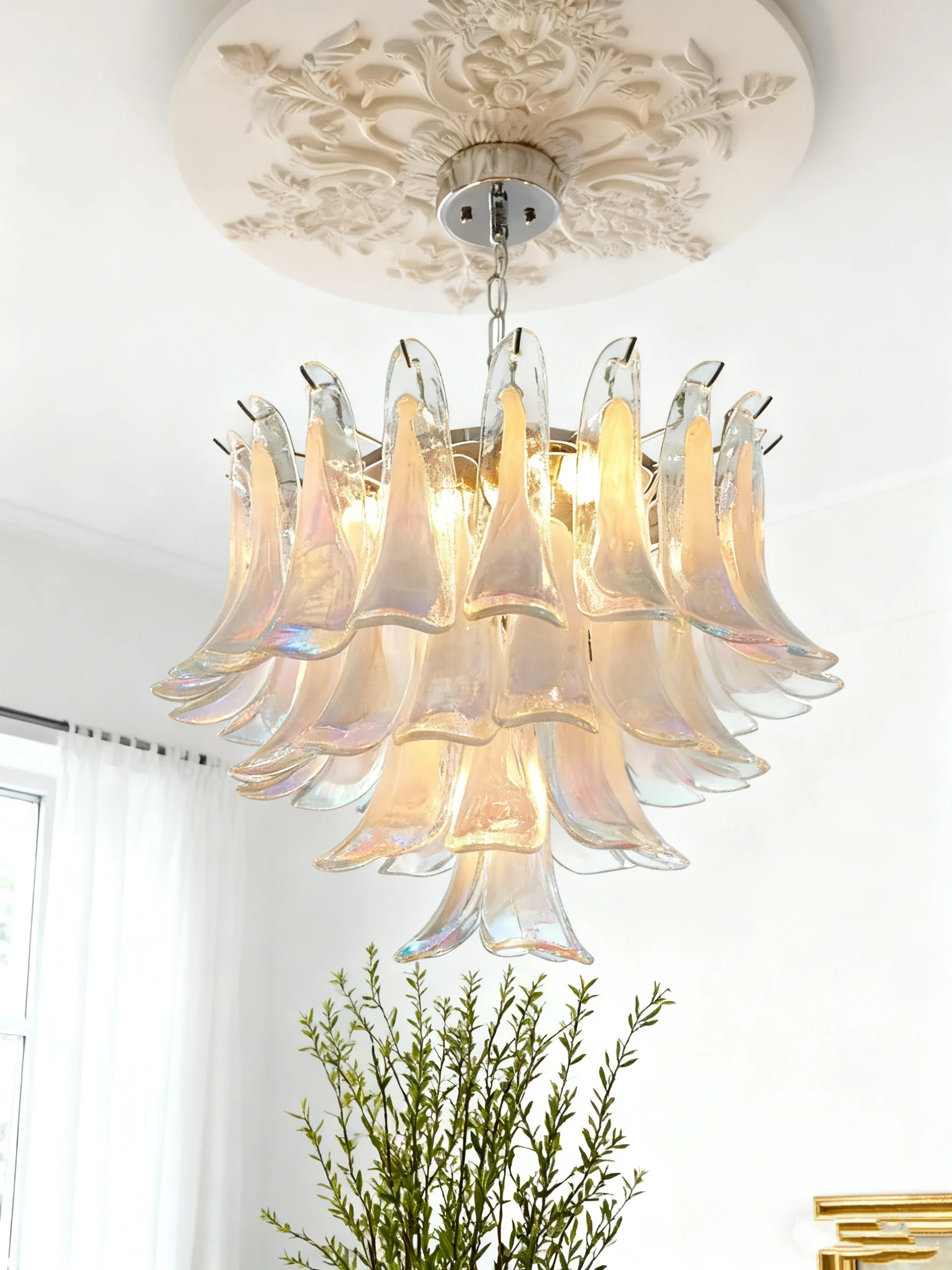 

Modern Glass Chandeliers Home Lighting for Dining Kitchen Table Living Room Bedroom Decor Indoor Pendant Light Color Custom