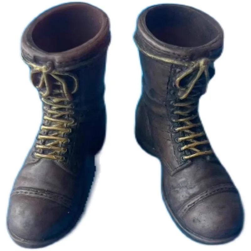 Stiefel im Maßstab 1:6, US-Militärkampfstiefel aus dem Zweiten Weltkrieg, hohle Schuhe, Modell für 12-Zoll-Soldaten-Actionfiguren-Körper