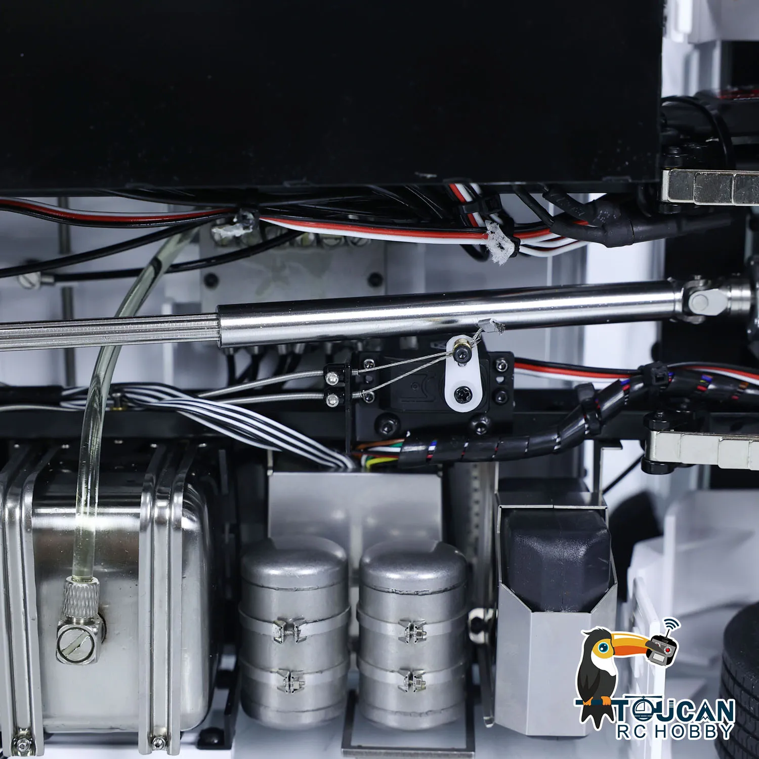 Giocattoli 1/14 RC Caricatore idraulico per saltare Metallo VL18U K3363 Braccio oscillante caricato Modello di auto di scarico Finito dipinto Cambio a 2 velocità THZH1741