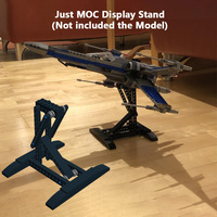 The MOC Stand fit for The Space Wars Resistance X-wing Fighter 75149 75273 75102 Display Stand Building Blocks Bricks DIY Toys