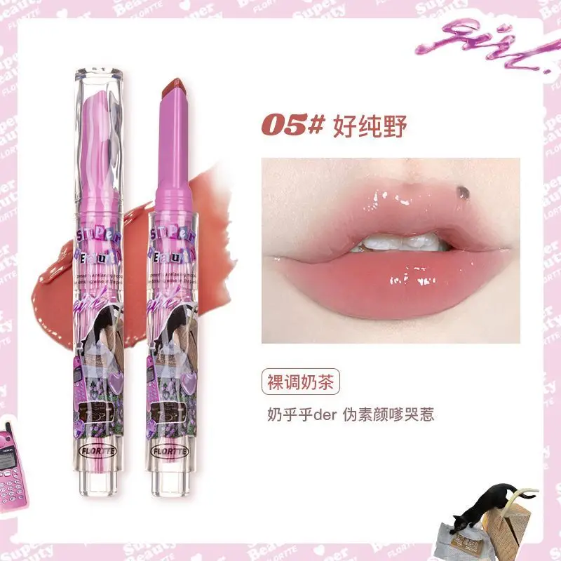 Flortte Matte Lip Glazuur Langdurige Hydraterende Matte Mousse Lippenstift Cartoon Anime Co-Branded Lip Cosmetica Beauty Maquillage