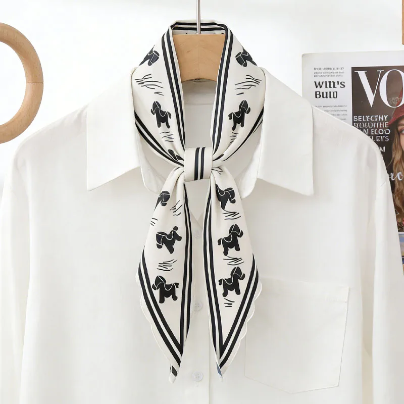 

Lady Horse Triangle Scarf New Fashion Women Fashion Bandana Silk Scarf Summer Beach Shawl Pants Decoration Multiple Cotton Linen