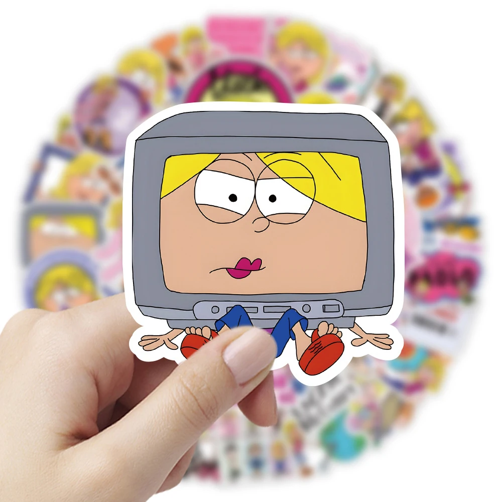 10/30/50pcs Disney Lizzie Mcguire Anime Stickers Funny Girl Cartoon Waterproof Sticker DIY Luggage Water Bottl Phone Cute Decals