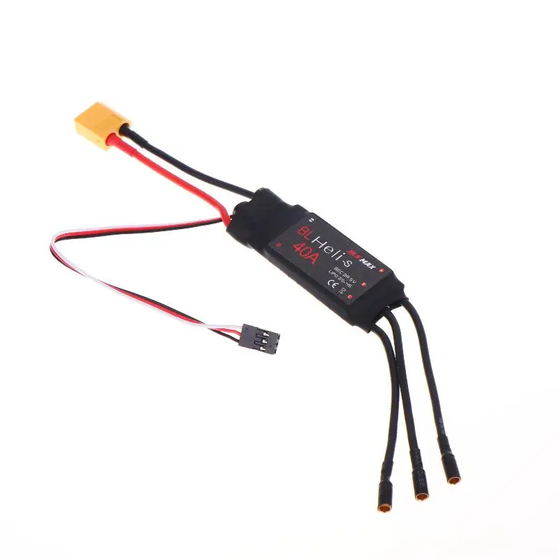 Brushless ESC 30A 40A HV Bidirectional 2 4S BEC Compact Build for Remote Control Aircraft Fast Acceleration