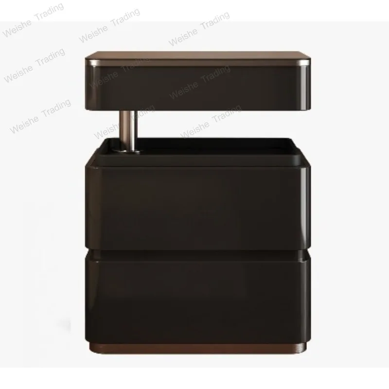 Bedside table Italian light luxury bedroom multi-functional liftable small side few lockers