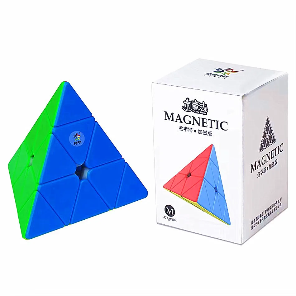 Yuxin Magic Cube 3X3 4x4 5X5 Pyramid Magic Speed Cube Stickerless Professional Cube Toys for children Little Magic Pyramid