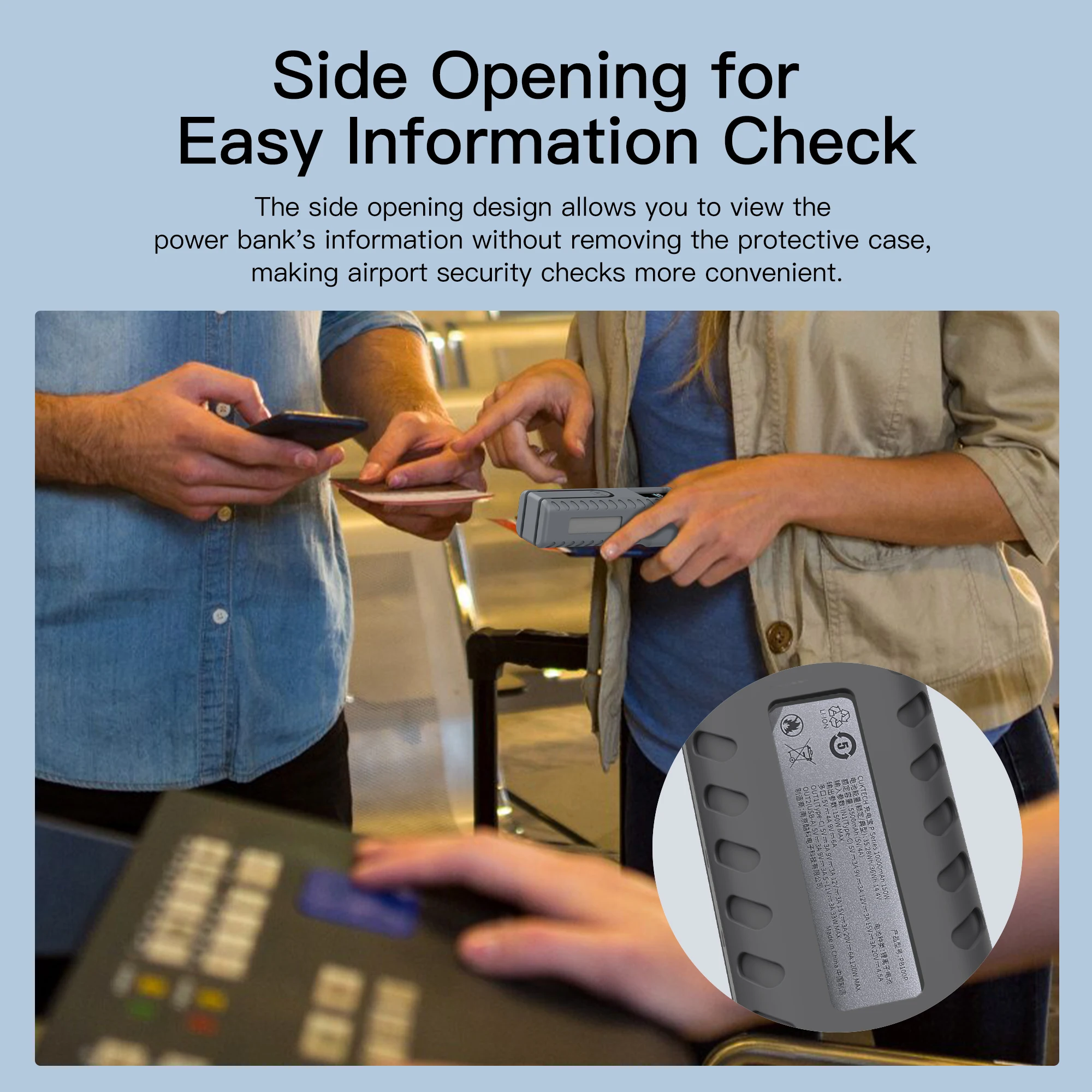 حافظة سيليكون من سيكاي لبنك الطاقة CUKTECH 10 ، تخزين الكابل ، غطاء واقي للسفر ، مقاوم للصدمات ، مانع للانزلاق ، غلاف واقي