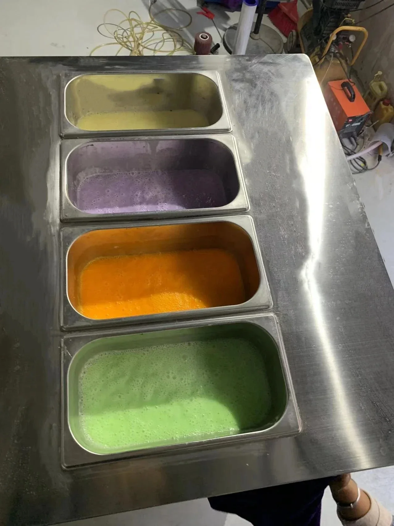 Peiqi 7 نكهات عالية الجودة آلة الآيس كريم سطح الطاولة آلة تقديم الآيس كريم الناعمة/آلة الآيس كريم acai #2