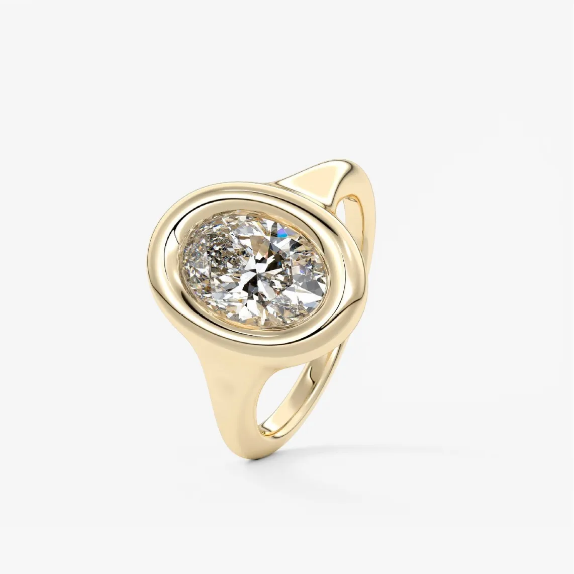 5CT Oval D Color Moissanite Engagement Ring For Women 925 Sterling Silver 18K Gold Plated Luxury Pigeon Egg Promise Jewelry Gift
