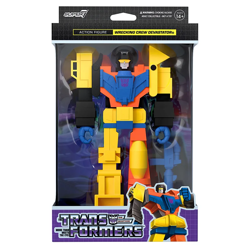 Super7 Transformers-Serie: Devastator Classic Carded Actionfigur – Premium-Sammelspielzeug für Enthusiasten