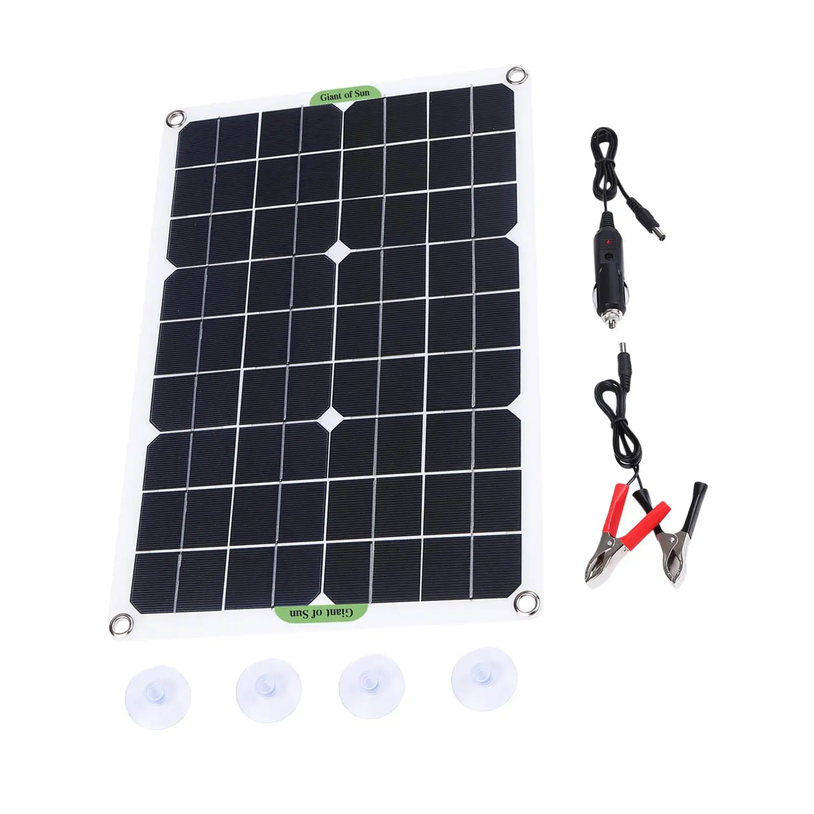 20W Solar Panel Kit Motorcycle Car Battery Camping Solar Camera 18V