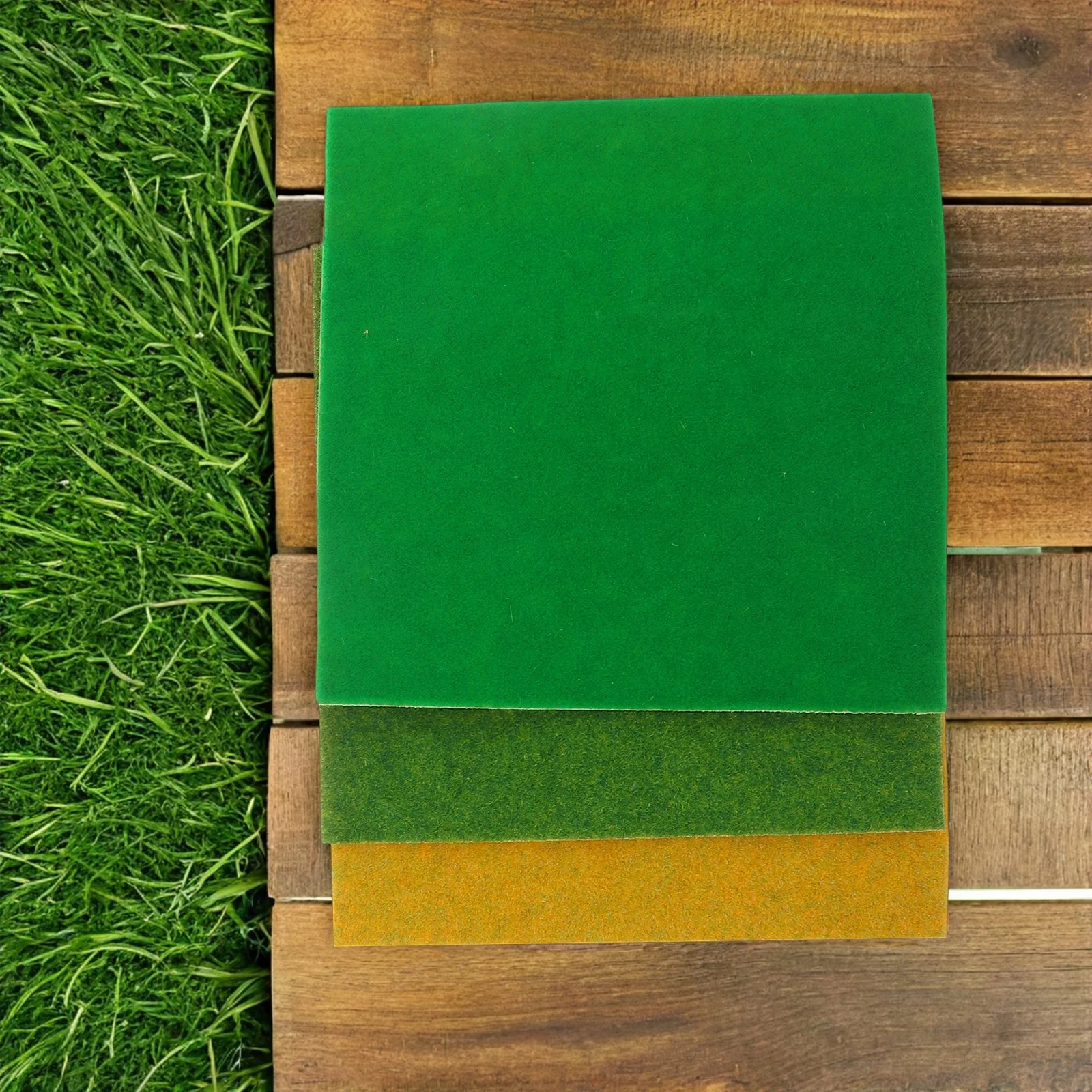 

8pcs Artificial Turf Mat Realistic Fake Lawn Material For Diy Fairy Garden Crafts Miniature Decor, Lightweight Simulated Grass