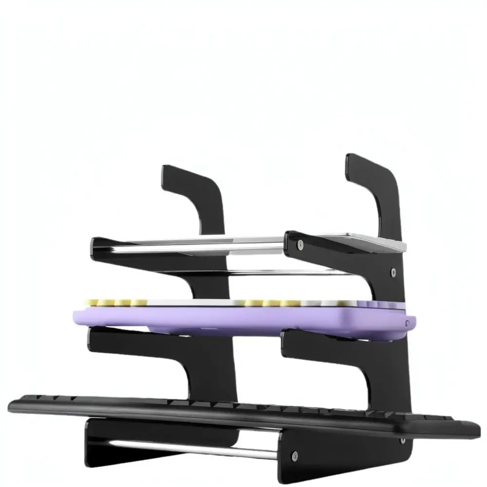 Acrylic Mechanical Keyboard Storage Shelf Transparent Desk Organizer Stand For Office Gaming Desktop Accessories
