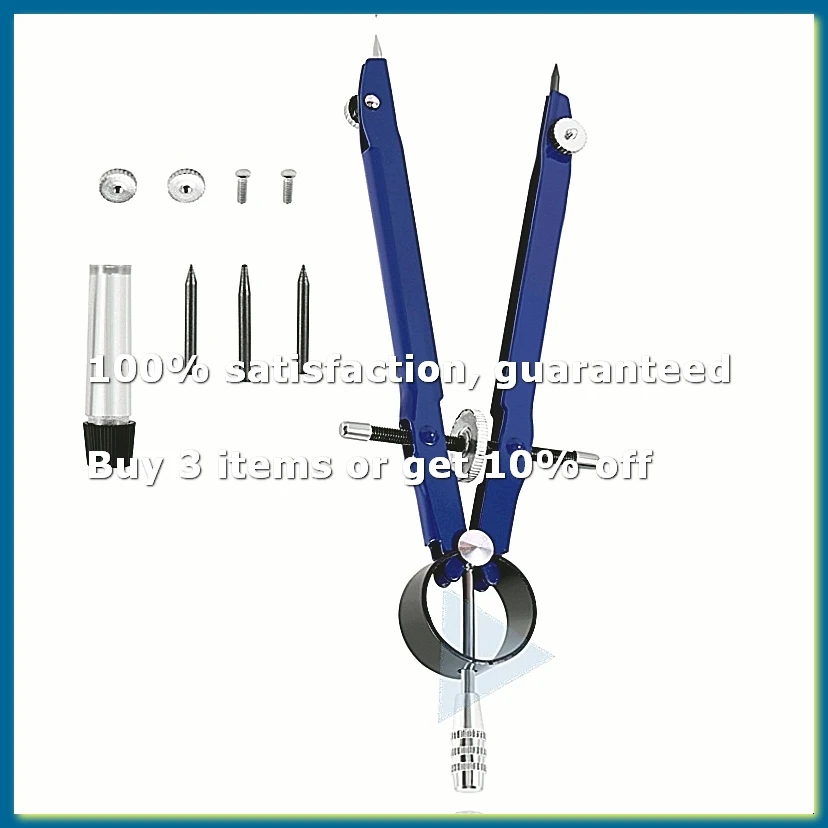 Professional Compass, Compass Geometry Set with Lock, Math and Precision Compass, Metal and for Solid-A62I