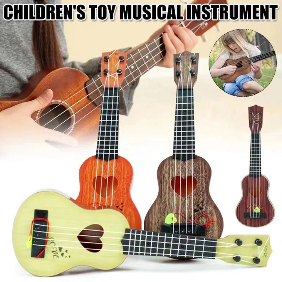 Montessori 38/44CM Children Guitar Toy Can Be Used To Play Elementary Instruments Yukrili Music Toys Boy Girl Christmas Gift