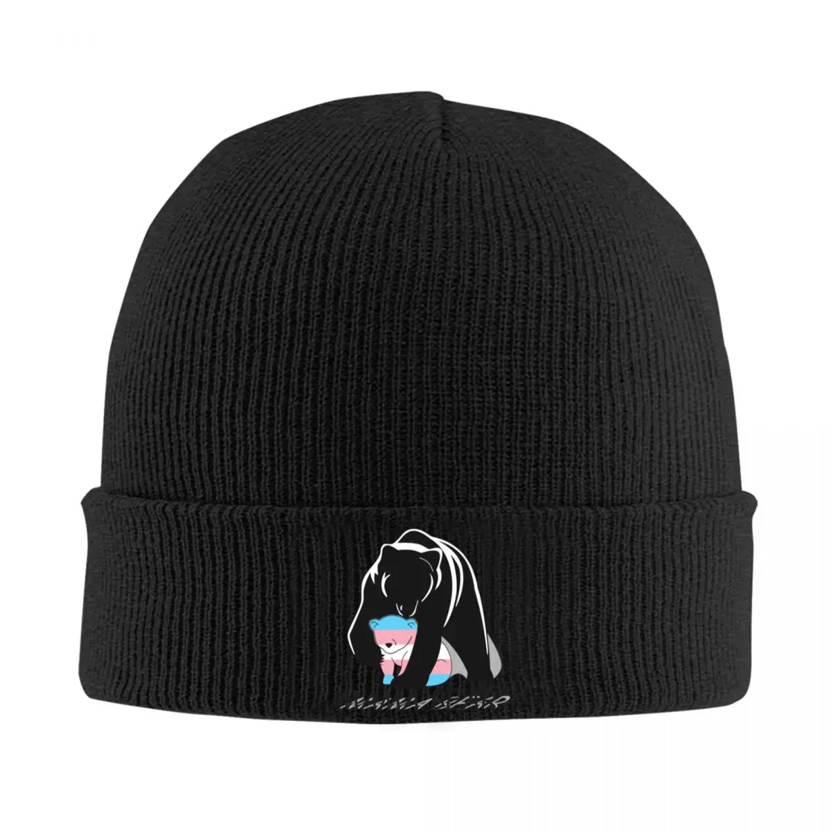 

Transgender Pride Mama Bear A Knitted Hat Cap