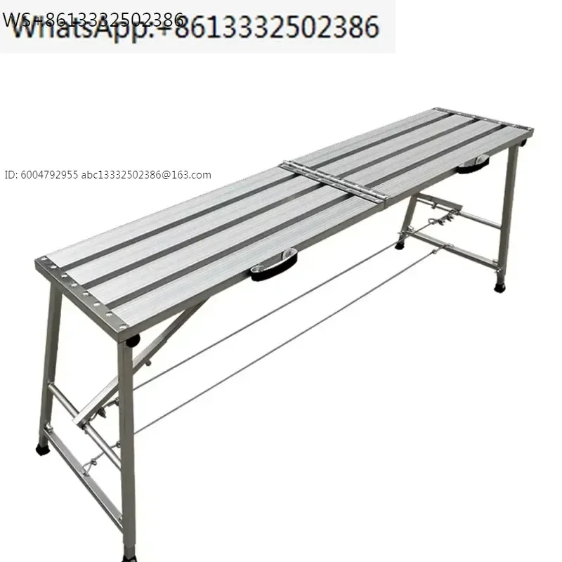 Aluminum Alloy Folding Horse Stool for Portable Multifunctional Decoration Putty Engineering Ladder Scaffold Platform Stool