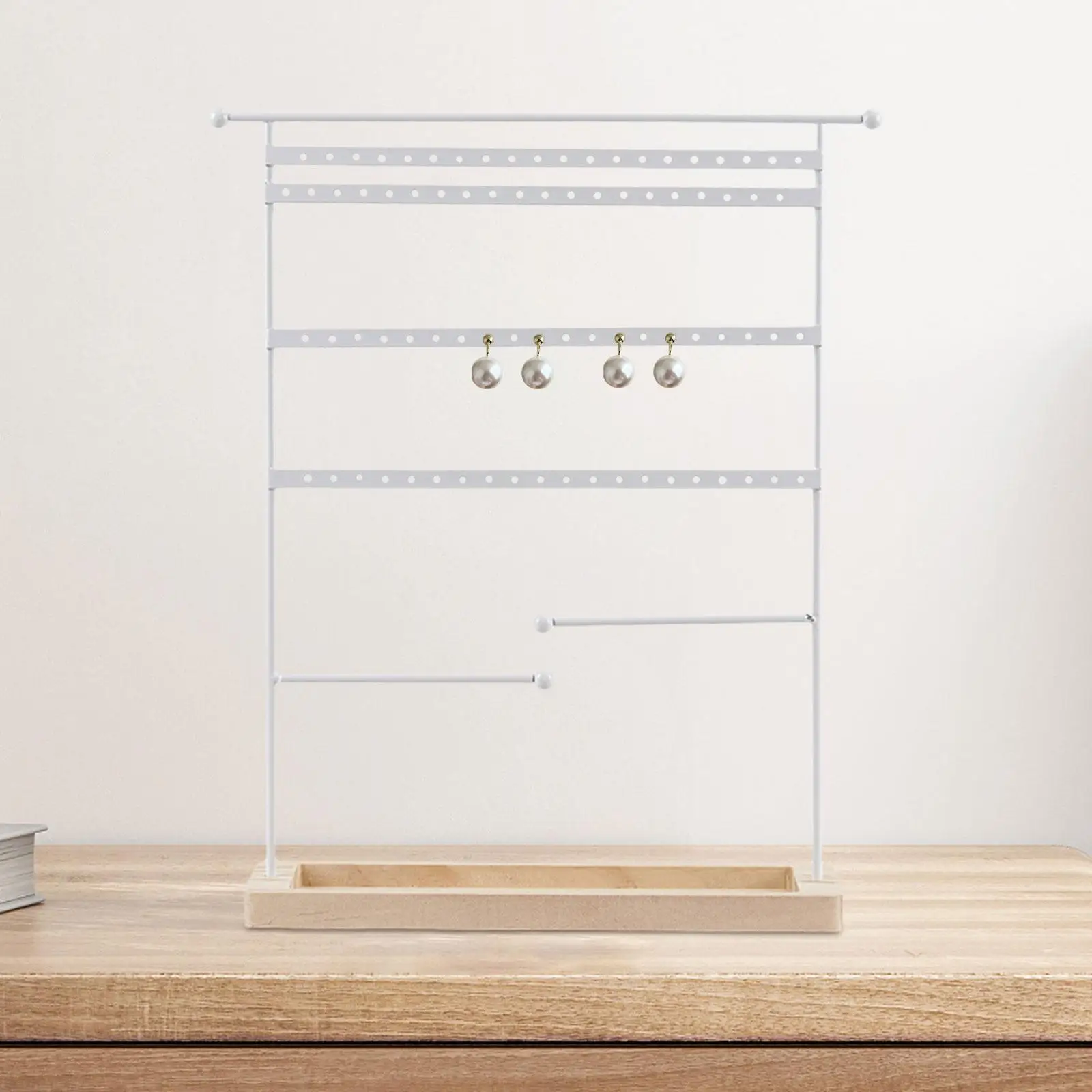 

Jewelry Organizer Stand Holder Earring Organizer Tray Holder Multipurpose Necklace Holder for Home Dresser Earrings Eardrop