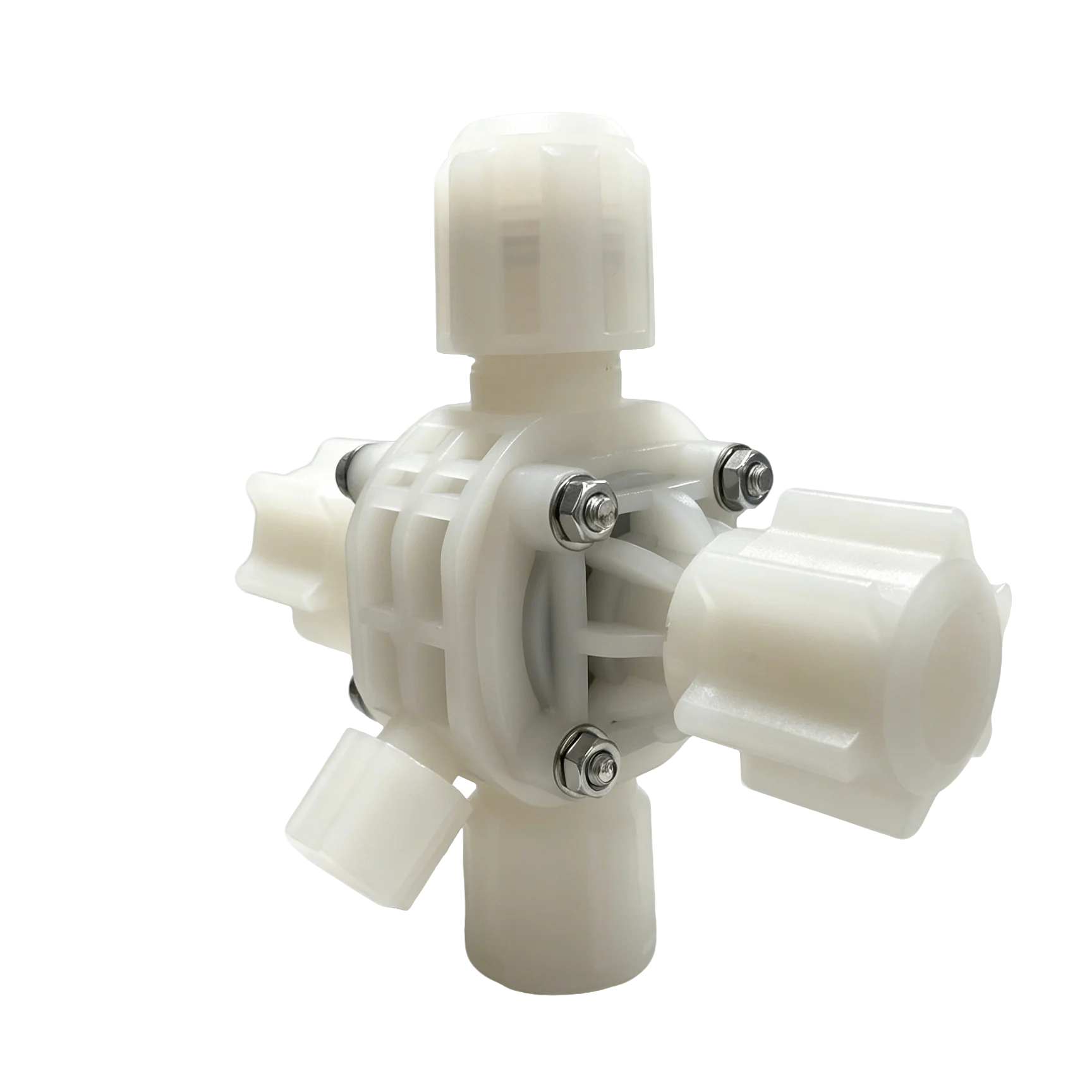 PVDF Multi-Function Valve for Metering Pump, Constant Back Pressure & Pressure Relief, 4-in-1 Dosing Accessory