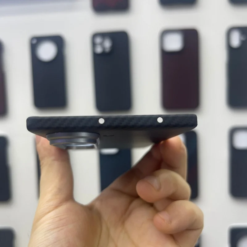 ​ Para Samsung Galaxy Z Fold 7 Funda con bisagras magnéticas - Fibra de aramida ultrafina de fibra de carbono