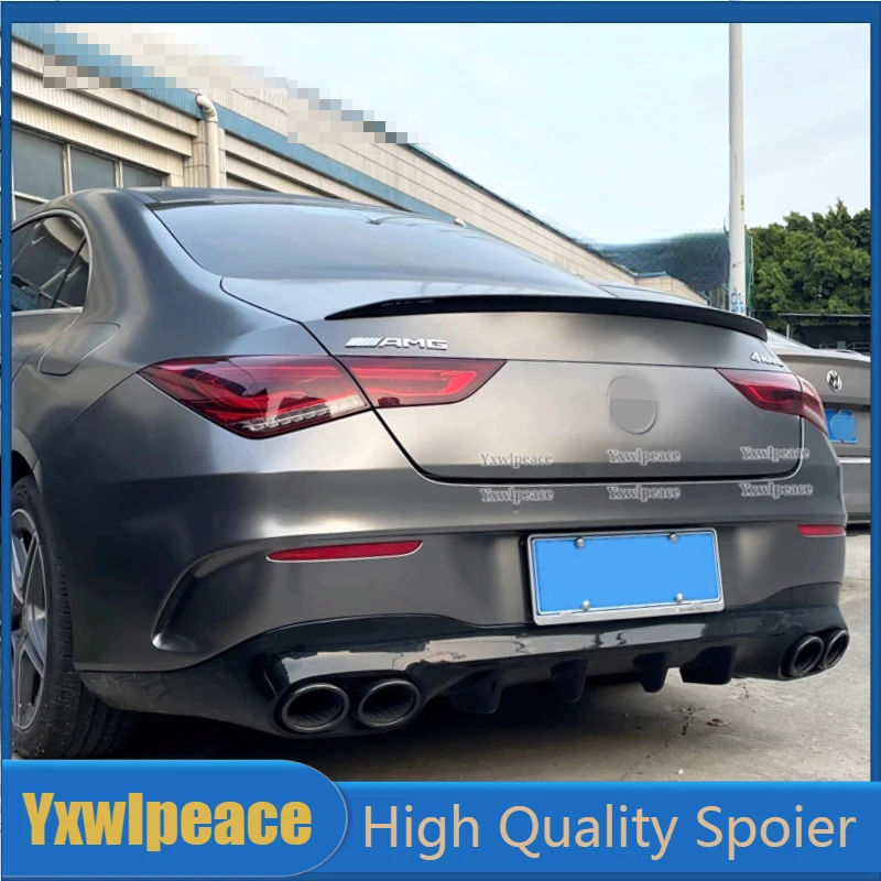 

For Mercedes-Benz CLA-class C118 2020-2022 Spoiler CLA180 200 220 250 260 Rear Trunk Lip Spoiler Wing Body Kit Accessories