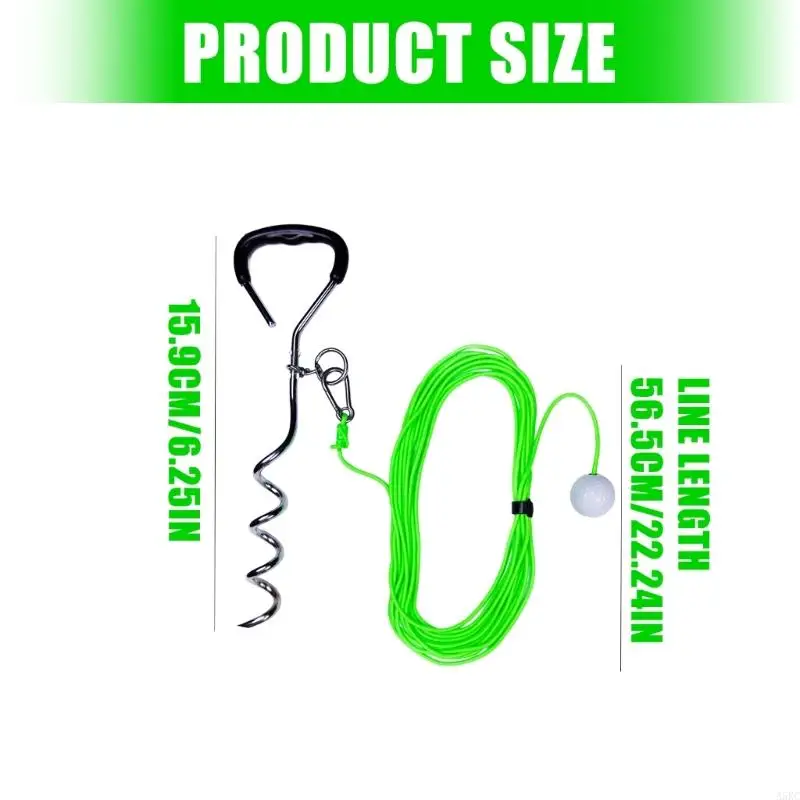 أداة تدريب الجولف المحمولة جولف سوينغ حبل مدرب مع أظافر أرضية