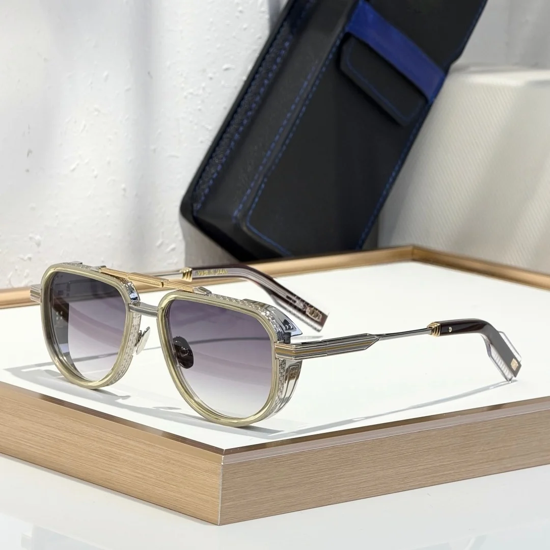 T-HE NEVERA 55-19-148 Top Quality Mens Sunglasses for Women Classic Punk Luxury Acetate UV400 Designer Sunglasses With Box