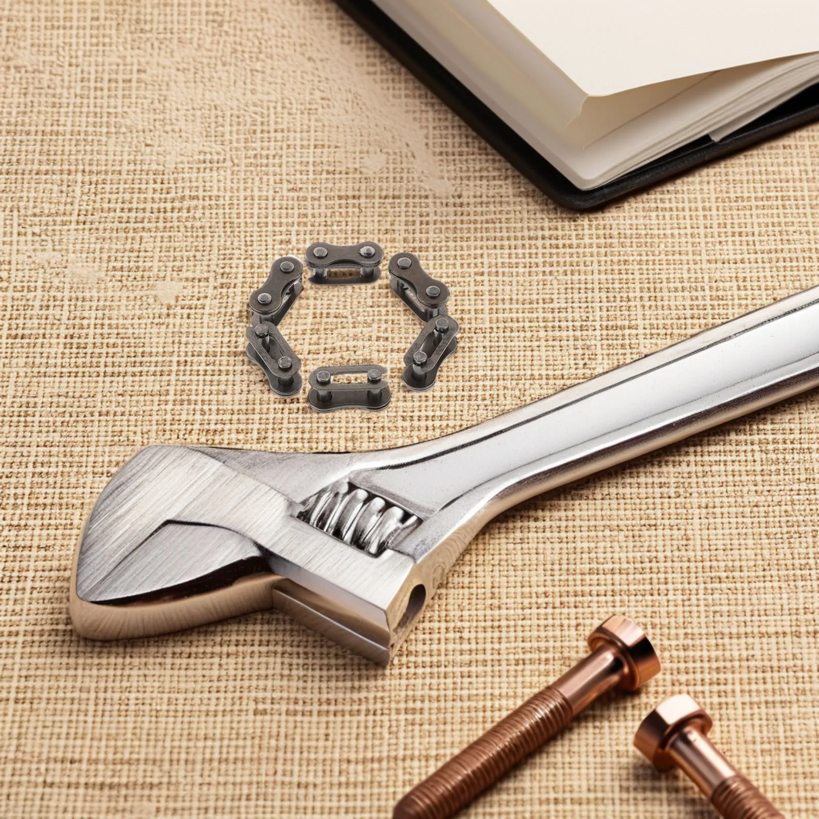 

40Pcs Bike Chain Connector Durable Metal Joint Quick Release Cycling Part Accessory Dark Brown Chain Link Bike