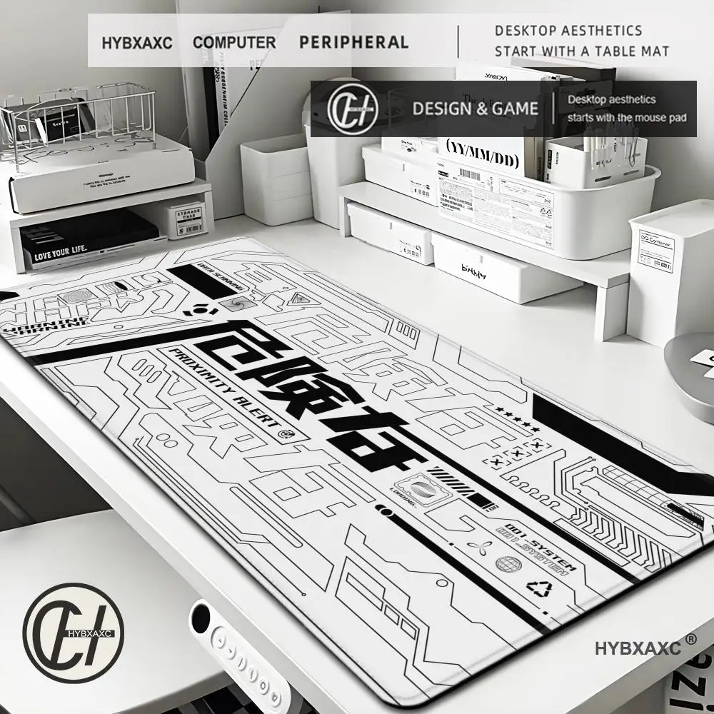 Black and White Mouse Pad Large Computer Gaming Accessories MousePads Desk Mats Carpet Anti-slip Laptop Soft Mice Pad Mouse Mat