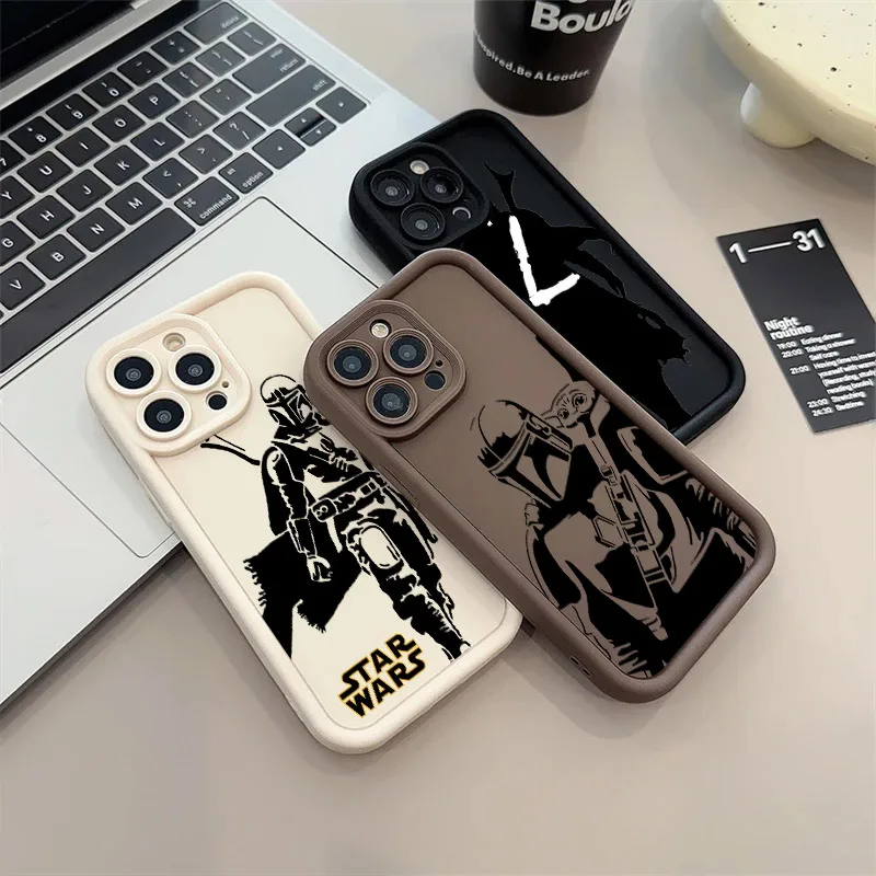 The Mandalorian S-Stars-wars Phone Case For iPhone 17E 11 12 13 14 15 16 17 Pro Max Fundas 17 Air Plus 16e 13Mini Silicone Cover