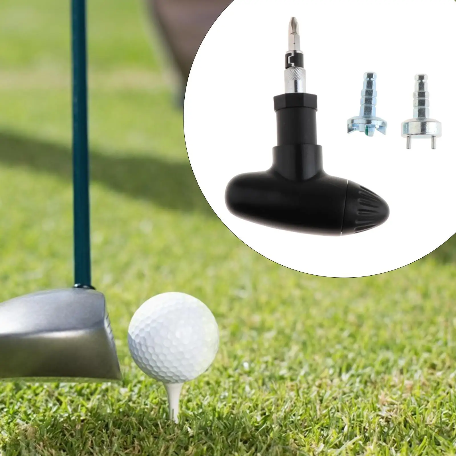

Golf Shoe Cleats Wrench Portable Versatile Handheld Golf Accessories Shoes Ratchet Removal Tool for Removing Beginner Golfer
