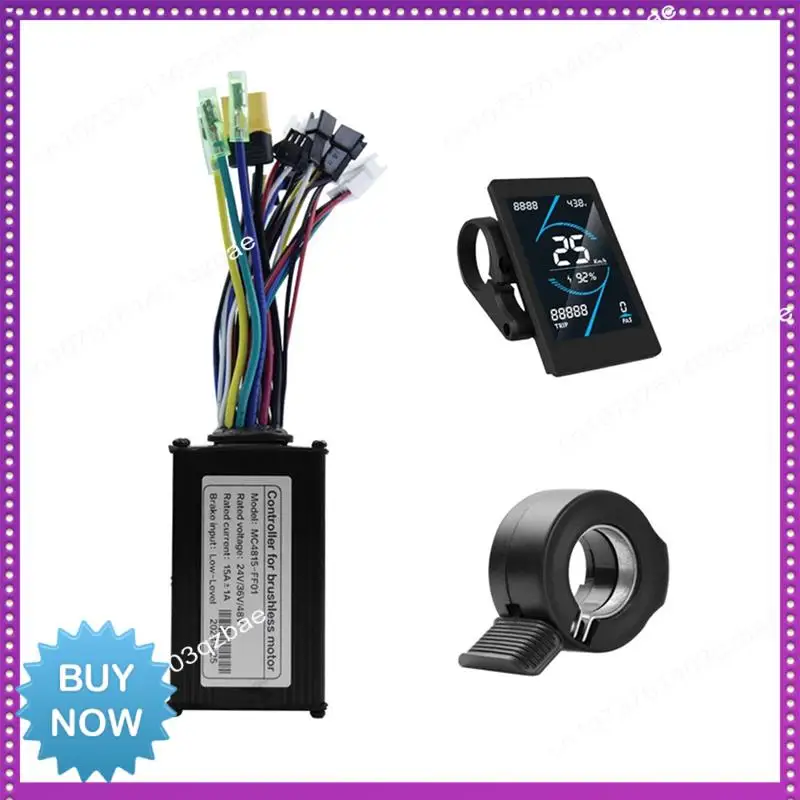 

Hot Ltem 36V 48V 15A Brushless Controller T5S LCD Display Meter+130X Throttle Kit For Electric Scooter E-Bike Repair Kit