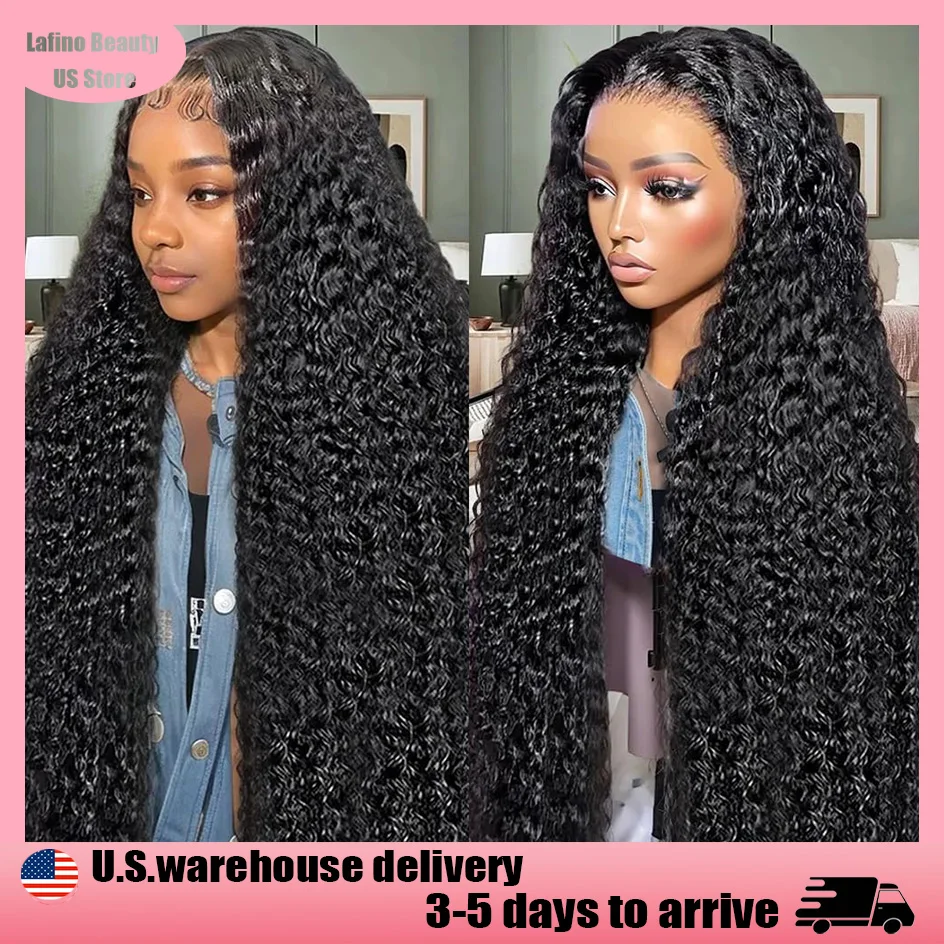 

Lafino 5x5 Hd Lace Closure Wig Deep Wave Frontal Wig Water Wave Human Hair Wig Curly Wigs 4x4 Closure Human Hair Wig For Women