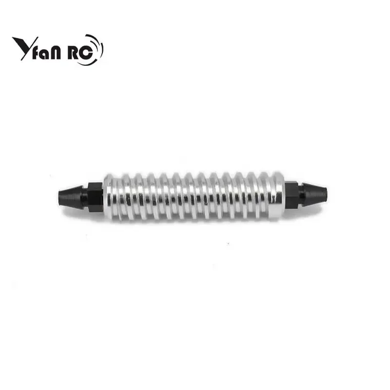 Yfan Alloy Aluminum Nitro exhaust gas/fuel/back pressure cooler 1/10 1/8 RC Nitro Hobby Model Car Upgraded Hop-up rc Parts HSP