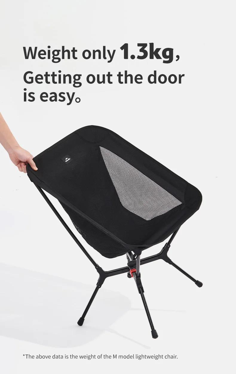 Naturehike 2025 YL01 Ultraleichter, automatischer Klappstuhl mit Schnellverschluss, tragbarer Outdoor-Camping-Strandstuhl, hält 150 kg stand – Detail 35