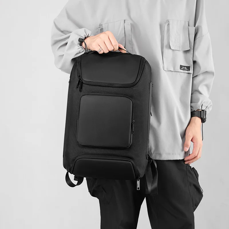 Multi functional outdoor travel bag, large capacity men's backpack, fashionable leisure business attendance laptop bag