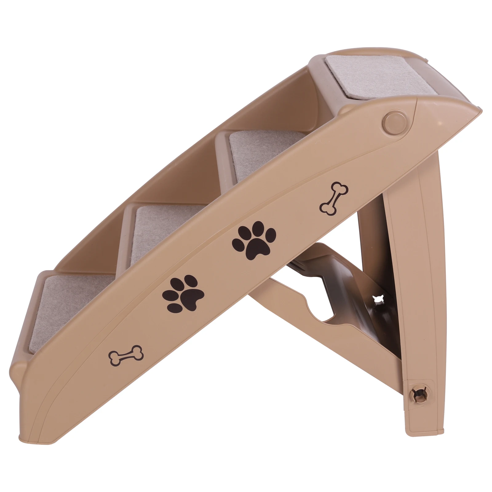

4-Step Pet Dog Stairs Folding Cat and Dog Steps Non-Slip Indoor Pet Steps Dog Stairs Ramp Pet Furniture for Small Pet Dogs Cats