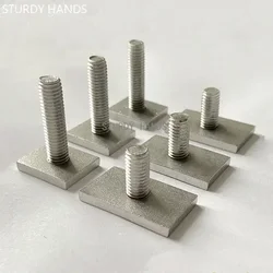 304 Stainless Steel T-Slot Chute Rail Track T Shape Type Rectangle Hammer Head Bolt Screw M6 M8 M10 M12 Hardware Tools Supplies