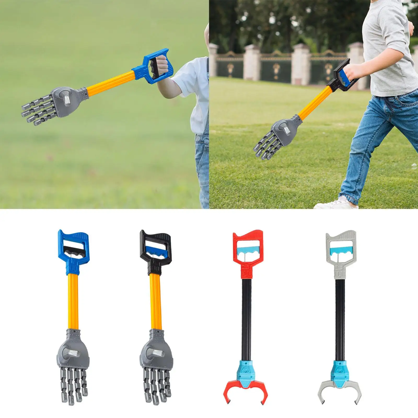 Robot Hand Kids Grabbing Pick Up Toy Long Arm Grabbing Picking Children Intelligence Grabber Litter Picker Toys for Gifts