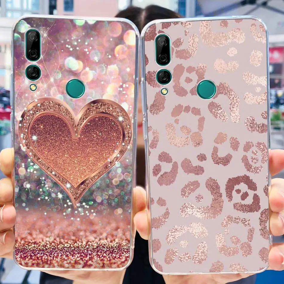 For Huawei Y9 Prime (2019) Case Huawei Y9S Y9 2019 Elegant Printing Soft Silicone TPU Clear Cover For Huawei Y 9 9s Y9Prime 2019