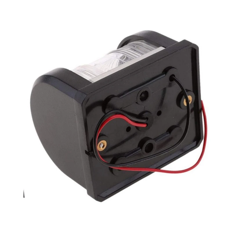 ISURE MARINE 1Pair Boat Pontoon LED Navigation Light Black ABS Plastic Housing