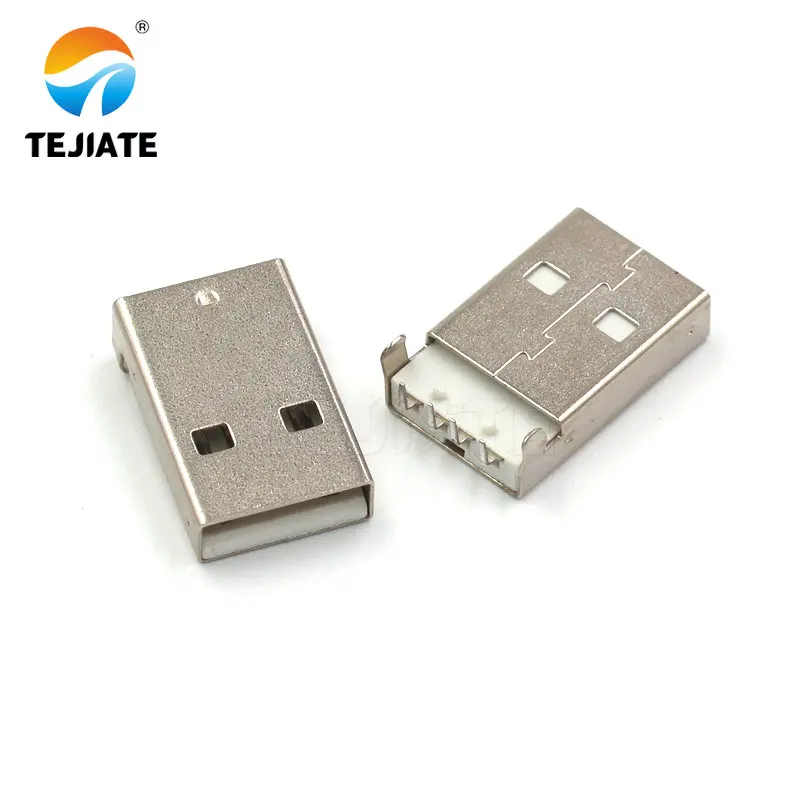 10PCS USB male USB interface A-type plug connector combination/with shell/solder wire/solder board/straight insertion/SMT
