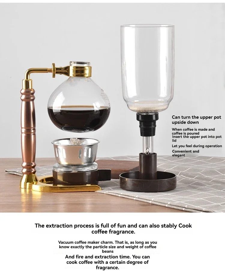 New Siphon Coffee Pot Set, Sai Feng Pot Filter Household Siphon  Heat-resistant Glass Pot, Manual Coffee Maker