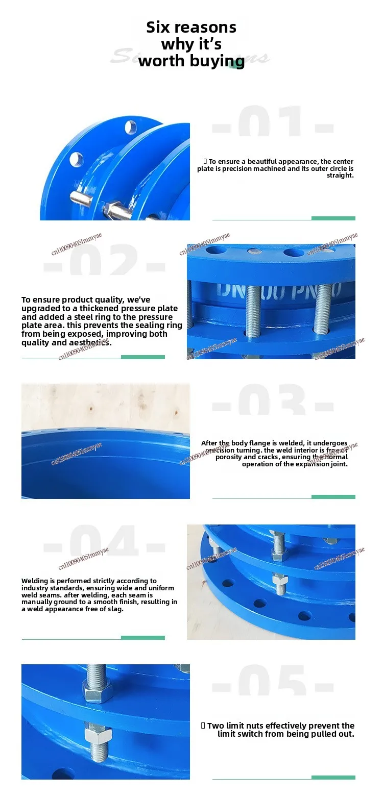 Steel Loose Sleeve  Joint VSSJA Stainless Steel Pipe  Joint B2F Double Flange Limit