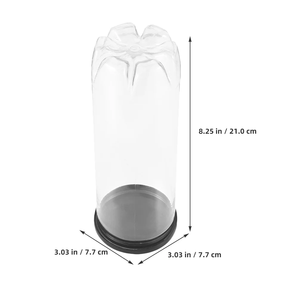 قطعتان من زجاجة التنس المحمولة، حامل تنس شفاف، منظم متين وموثوق، مستلزمات رياضية، زجاجة كرات صغيرة شفافة #5