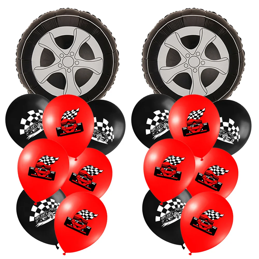 Two Fast Birthday Theme Balloons Wheels Party Decorations Race Car Large Foil Balloon Number 2 3 1 4 6 7 8 9 10 Year Old Boy